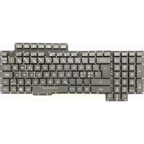 Danish Swedish Norsk Finnish Nordic keyboard for Asus G703/G703GI/G703GS/G703VI