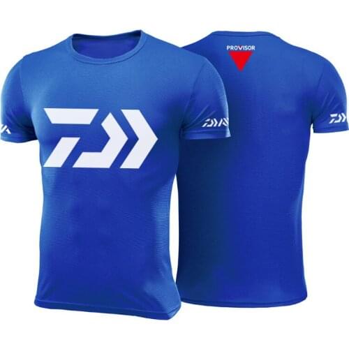DAWA Short Sleeve Fishing Jerseys Quick Dry Fishing Clothing Cycling Jersey Large Size Anti-UV Outdoor Summer Fishing Shirt