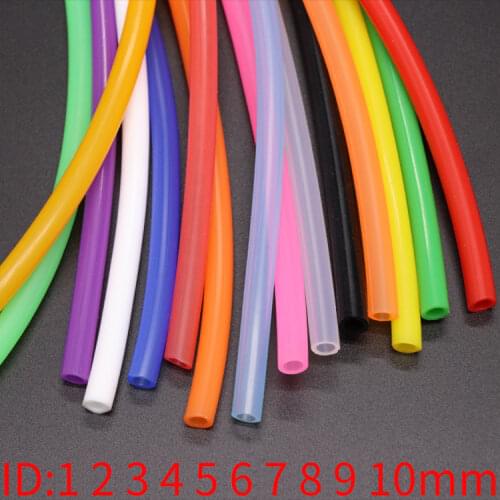 1 Meter ID 1 2 3 4 5 6 7 8 9 10 mm Silicone Tube Flexible Rubber Hose Food Grade Soft Drink Pipe Water Connector Colorful