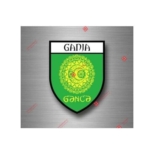 Interesting Sticker Decal Souvenir Car Coat Arms Shield City Travel Azerbaijan Ganja Car Decal Decoration Laptop
