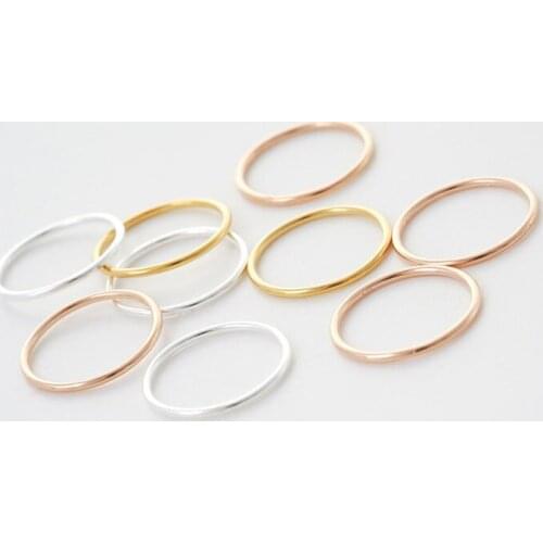 Lo Paulina S925 Silver Classic Simple Round Ring for mothers day Gift Joyas Wholesale Jewelry