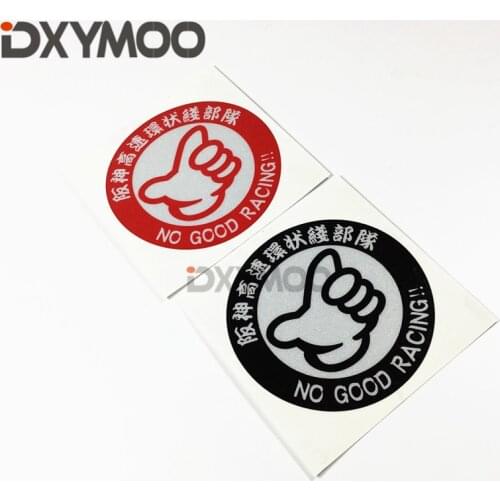 JDM OSAKA NO GOOD RACING Creative Car Sticker Auto Window Tail Decals Reflective 3M