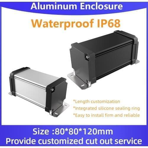 Die-Casting Waterproof Enclosure Ip67 Powerbank Box Extrusion Housing Manufacture Custom M02 80*80mm