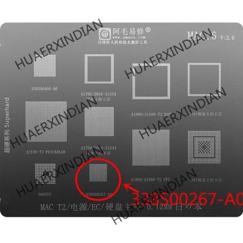 New Original A1990 A1989 Carbon Fiber T2 CPU Ball Planting Tin Steel Net