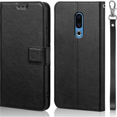 Shockproof magnetic Case for Meizu 16X Phone Case flip leather Case Mobile silicone Shell Cover with card slots