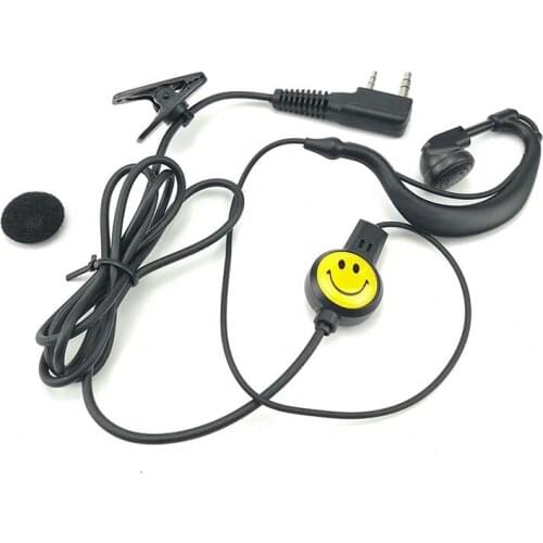 PTT MIC Earpiece Walkie Talkie Headset Two Way Radio Headphone Earphone Accessories for Kenwood Baofeng UV-5R BF-888s UV-82 DMR