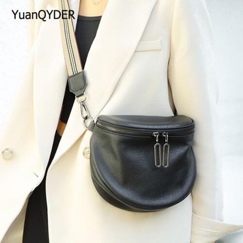 Luxury Designer Ladies Shoulder Bag High-quality Genuine Leather Womens Bag Double Zipper Design Women Messenger Bags Sac Femme