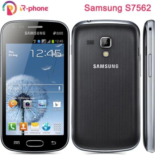 Unlocked Original Samsung Galaxy S Duos S7562 Dual Sim 3G Mobile Phone GT-S7562 4GB Rom Wifi 4.0" 5MP Used Android Smartphone