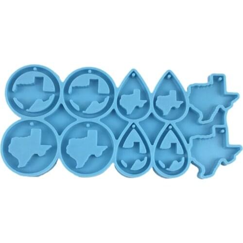 Earrings Epoxy Resin Mold Ear Studs Dangle Casting Silicone Mould DIY Crafts Jewelry Pendants Casting Tools