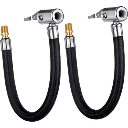 Bike Motorcycle Car Tire Air Inflator Hose Inflatable Tube Hose Inflator Tube Connection Quick Inflation Chuck Locking Air Chuck