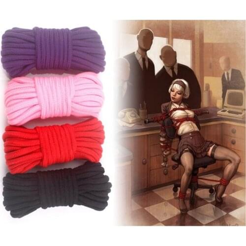 Sex Slave Bondage Rope Soft Cotton Knitted Rope BDSM Restraint Sex Toys For Couple Women Man Exotic Toys Roleplay 5M 10M 20M