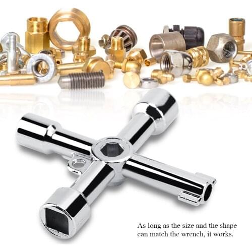 High Quality Multifunctional Cross Cabinet Triangular Key Wrench Elevator Door Water Meter Valve Square Hole Round Key