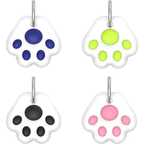 Cat Paw Protective Cover Shockproof Soft Silicone Case Shell Protector for -Galaxy SmartTag Bluetooth Tracker Accessories
