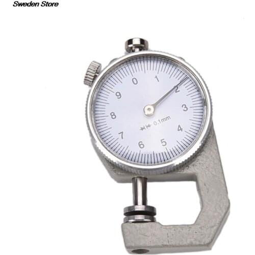 0-10mm Dial Thickness Gauge Leather Paper Thickness Meter Tester For Leather Flim Paper 1pc