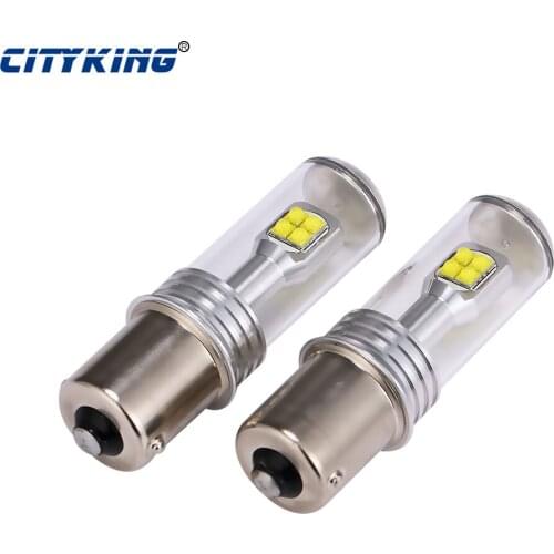 10pcs 1156 1157 led 40w 6500K P21W BA15S LED Bulb Auto Parking Back Up Brake Fog Lights Lamp Car Light Source Free Shipping