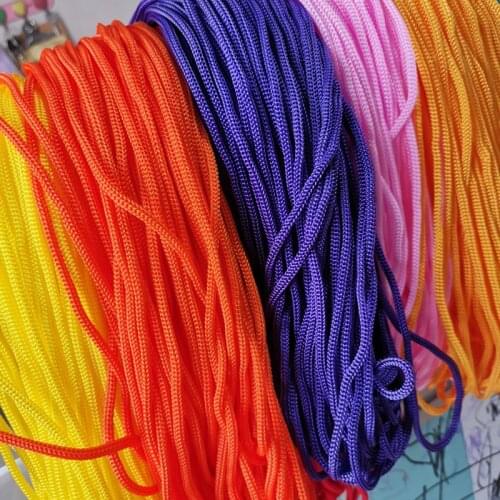 3/4/5/6mm PP Beam Mouth Polypropylene Rope Closing Cord Crochet Nylon Hollow Drawable Braided Hook Bag Portable Tying Rope