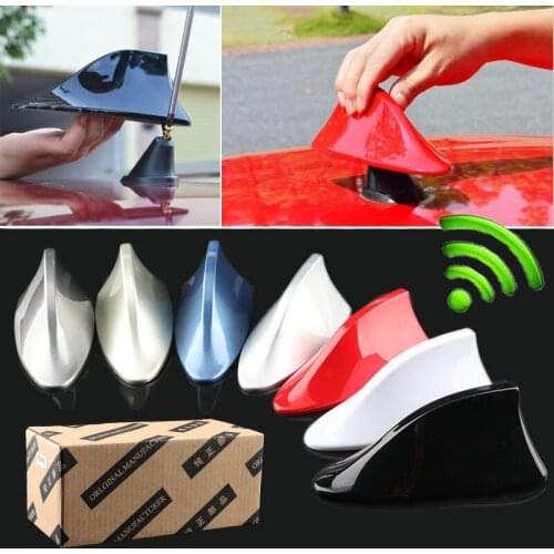 Car Shark Fin Antenna Auto Radio Signal Aerials Roof Antennas for Honda/BMW/Toyota/Hyundai/Nissan Car Styling Shark Fin Antenna