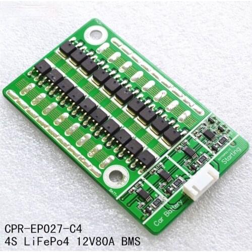 Car Start Pulse 800A 4 Series Lithium Iron Phosphate Battery Protection Board 4S12V80A BMS