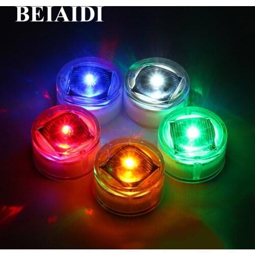 BEIAIDI 5PCS Solar Garden Candles Light Outdoor Crystal Solar LED Underground Buried Lamp Backyard Pathway Landscape Deck Light