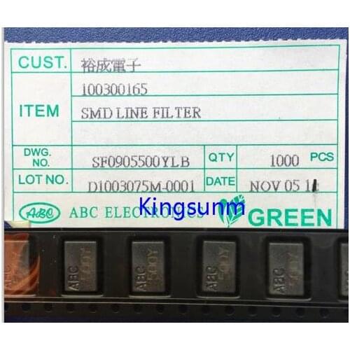 Free shipping 10pcs ABC common mode filter inductor / choke SF0905500YLB import original 2x50uH 0.8A