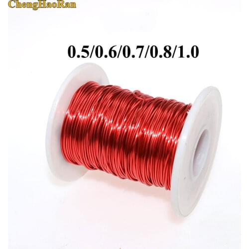 ChengHaoRan 0.5 mm 0.6mm 0.7mm 0.8mm 1.0mm QA-1-155 Red polyurethane enameled wire enamelled copper round winding wire QA-1-130
