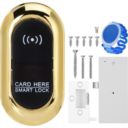 Electronic 6V Induction Lock Cabinet Drawer Lock IR Card Safe Induction Cabinet Lock With Screw Used in Sauna Shower Room