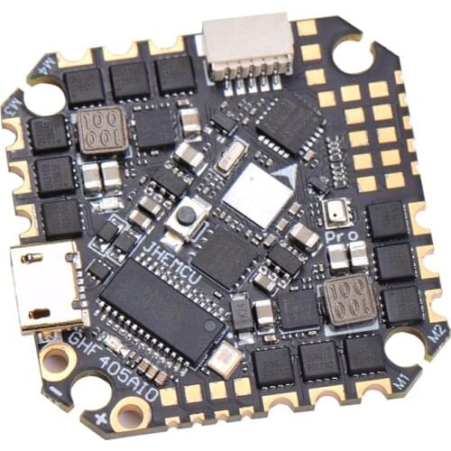 25.5X25.5mm JHEMCU GHF405AIO Pro MPU6000 F405 Flight Controller BLHELIS 25A 45A 4in1 ESC 3-6S for FPV Racing Toothpick Drones