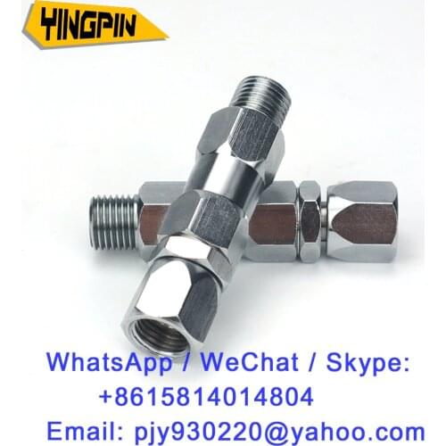Latex paints, paints, airless sprayer fittings, high pressure pipes, no tying knots, rotary joints, spray guns, rotating joints