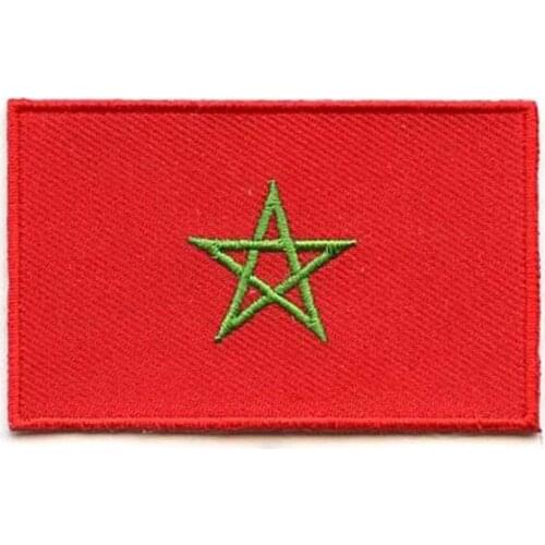 Marocco Cloth Patches/Embroidery Patch Made by Twill and Heat Cut Edge with Iron On Backing free shipping by Post