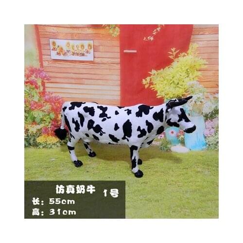 Animal model simulation of dairy plush toys and milk products props crafts statues sculpture Home wedding decoration dies
