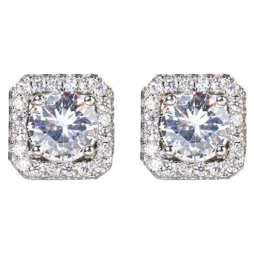 Bettyue Fashion Arrival Delicate Earring With Three Color Cubic Zircon For Women Dazzling Decoration Wedding Party Shiny Gift