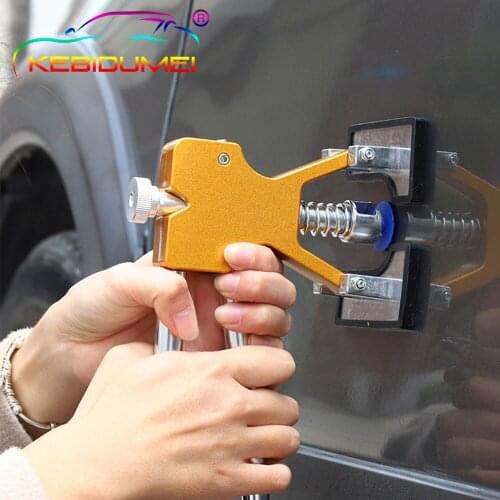 Kebidu Car Paintless Dent Repair Tools Dent Repair Kit Car Dent Puller Tabs Removal Kits with Mats for Vehicle Auto