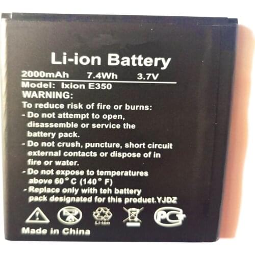 New High Quality 2000mAh Battery for DEXP S Ixion E350 E 350 Shanghai Cellphone Bateria with phone stander