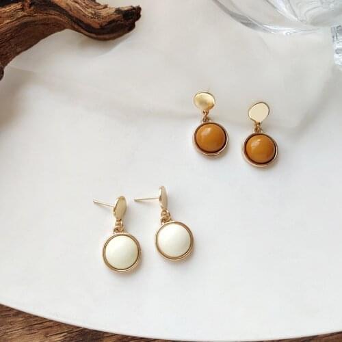 Женские золотые серьги OIMG China At AliExpress