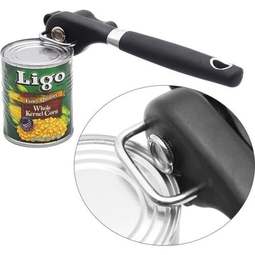 Stainless Manual Opener Safety Steel Easy Effortless Professional Opener with Twist Knob Home Can Opener Useful Kitchen Tools