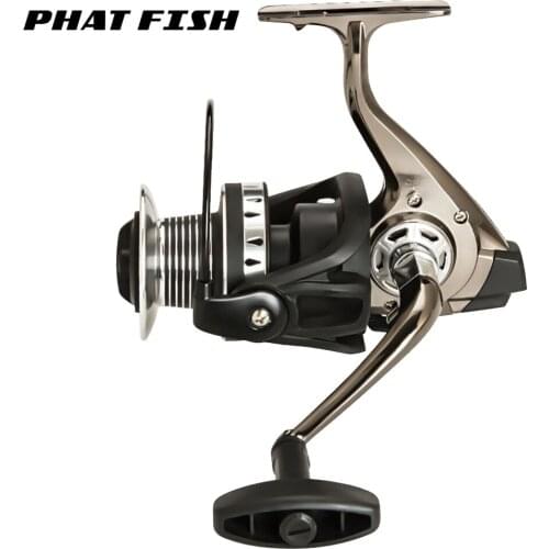 PHAT FISH 13+1BB Seamless 5.2:1 Carp Fishing Equipment Reel Metal Saltwater Sea Water Spinning Fishing Reels