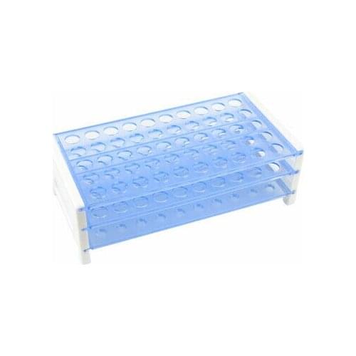 Plastic Detachable 13mm Hole Dia 50 Centrifuge Tubes Rack Storage Case