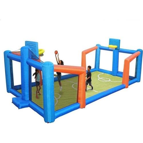 Popular Inflatable basketball field commercial inflatable sports game kids basketball inflatable sports