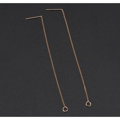 DIY Ear Wire Thread With Jump Ring 3.5" Dangle Earring Connectors Jewelry Making
