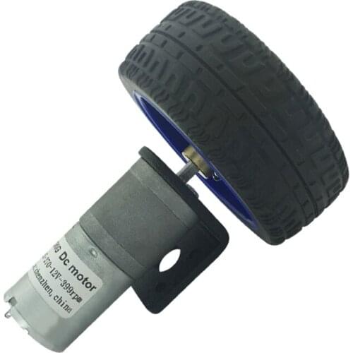 JGA25-370TC DC Gear Motor Smart Car Wheel Mount Coupling Motor Set 6rpm-1931rpm