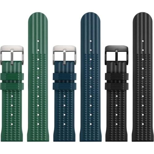 Waffle Strap For Seiko IWC Astron Watch 20mm Watch Bracelets Fashion 20/22mm Universal Mens Diver Watch Colorful Rubber Band