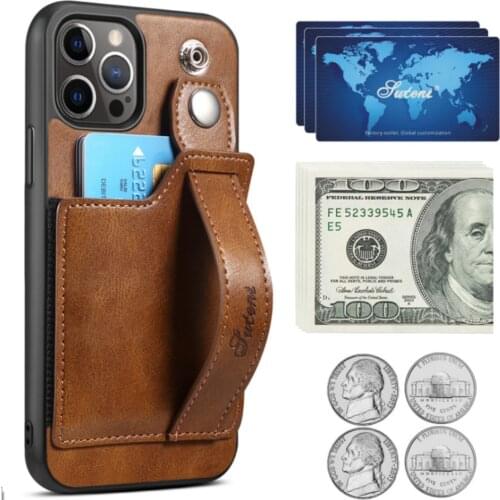 Luxurious multifunctional For iPhone 12 Pro MAX 12 mini Wallet Leather Card Holder Shell Phone Case PU Cases For iPhone Cover