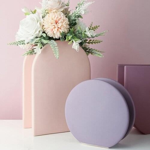 Vase Morandi Ceramic Tabletop Vase For Room Decor Study Table Decoration Vases For Flowers Home Decor горшок для цветов Macetas