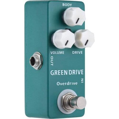 Mosky Green Drive Overdrive Pedal Reverb Effector Music Instruments Classic Mini Single Guitar Pedal True Bypass Overdrive
