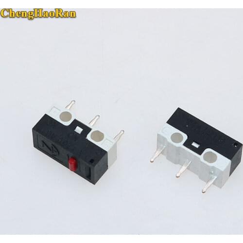 ChengHaoRan 1pcs Mouse Switch Click Switch Vertical 3Pin 1A 125V AC Rectangular Switchs Mini Micro Push Button Switch