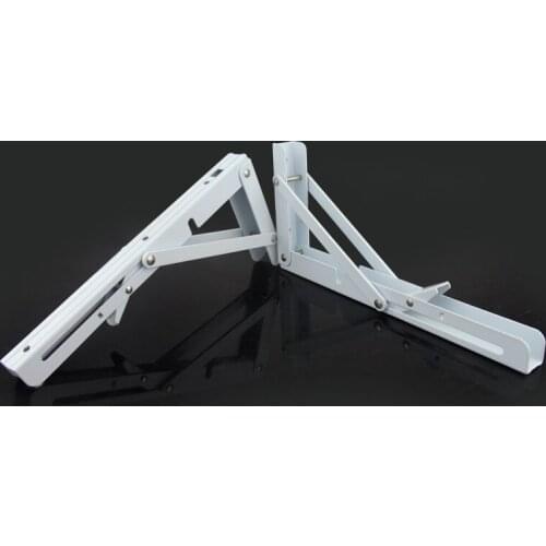 2PCS Decorative wall mounted shelf triangle folding foldable metal bearing table support brackets custom made factory