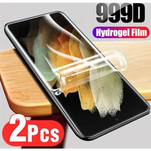 2 pcs hydrogel film for samsung galaxy s21 ultra screen protector samsung s 21 ultra soft glass s21 hidrogel samsung s21 plus