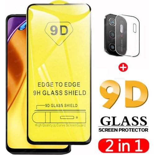 2in1 9D Glass for Xiaomi Poco M3 Pro Screen Protector Camera Lens Film for Xiomi Poco M3+ 6.5'' Tempered Protective Glass