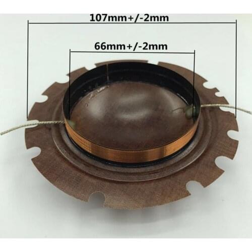 200W 66mm speaker diaphragm Horn tweeter sound film voice coil horn speaker diaphragm gravure