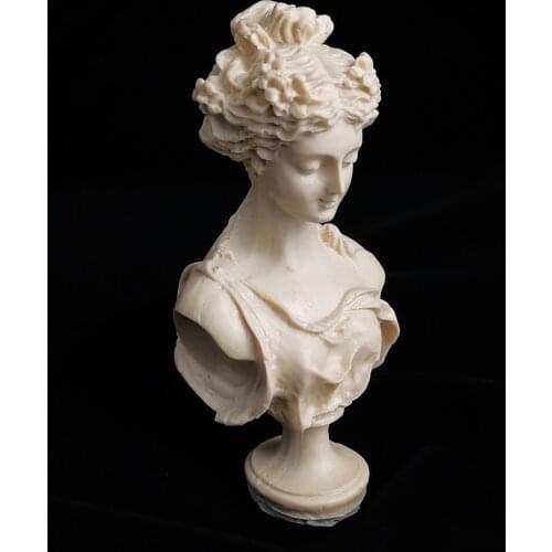 3D Woman Portrait Candle Mold Plaster Silicone Molds DIY Aroma Humanoid Sculpture Cement Moulds Handmade Concrete Resin Crafts